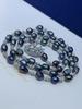 High-End Mixed Color Pearl Necklace: Versatile Beaded Sweater Chain for Women