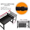 Adjustable Microwave Oven Rack Kitchen Storage Shelf with Spice Organizer Countertop Cooker Stand Space Saving Heavy Duty