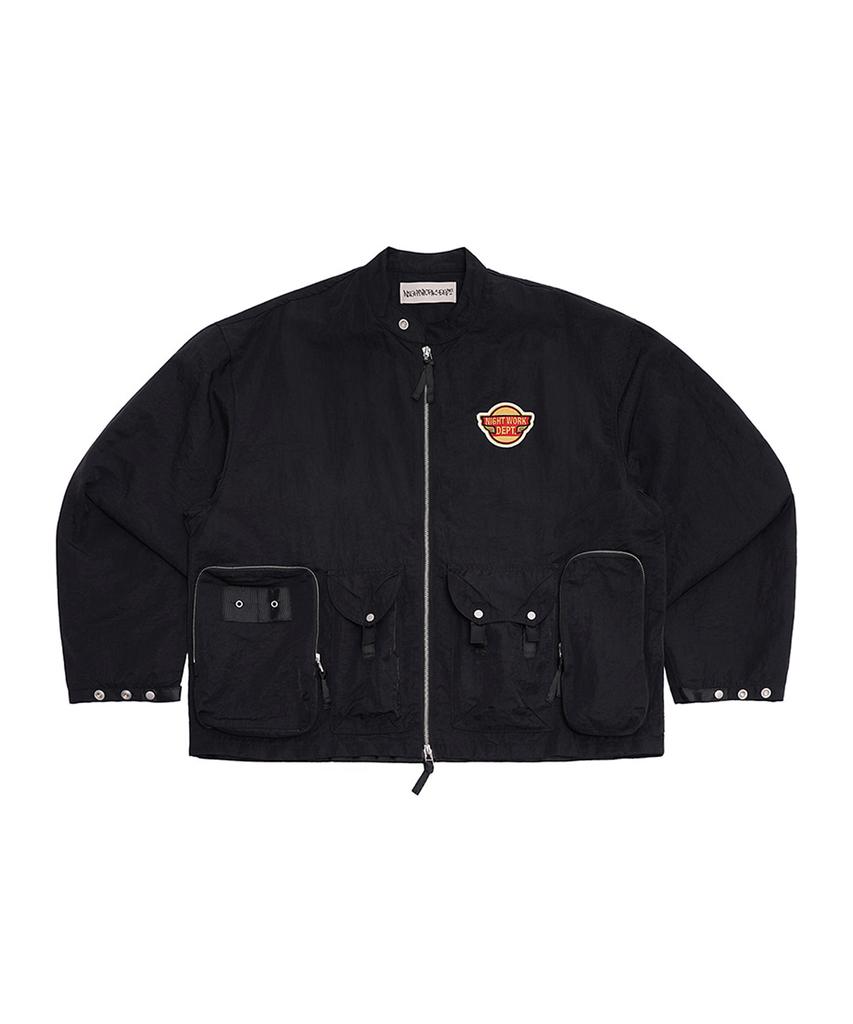 Nightworkdept Utility Nylon Flight Jacket_Black