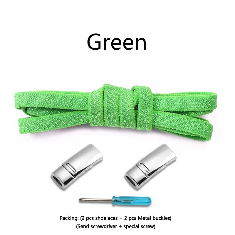 Elastic Laces Sneakers Magnetic Shoelaces Without ties 8mm Flat  Rubber Shoelace Tennis No Tie Shoe laces Shoes Accessories