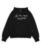 Escapefrom It'S Not Scary Print Two-Way Zip-Up Hoodie Black