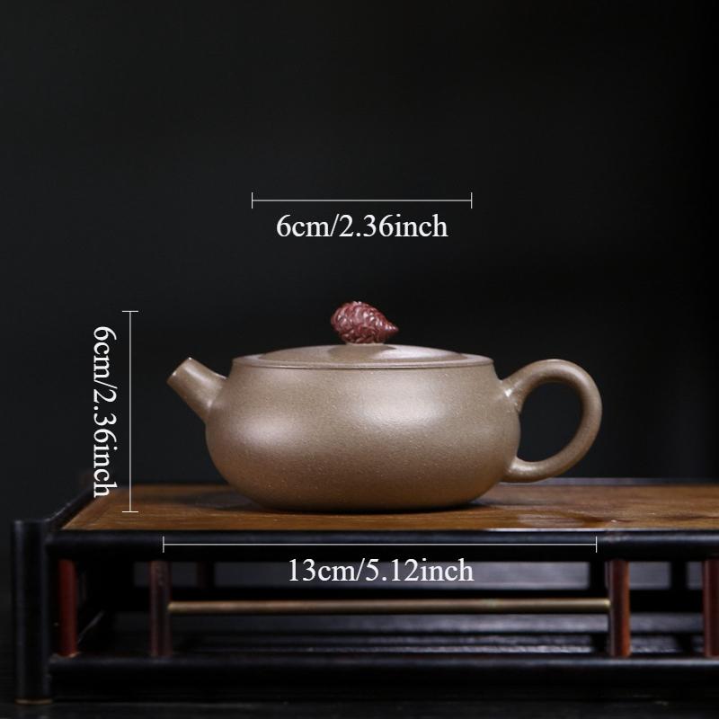 

170ml Yixing Small Capacity Purple Clay Teapot Tianqing Mud Teapot Pinecone Chinese Style Tea Pot Household Ball Hole Filter Pot