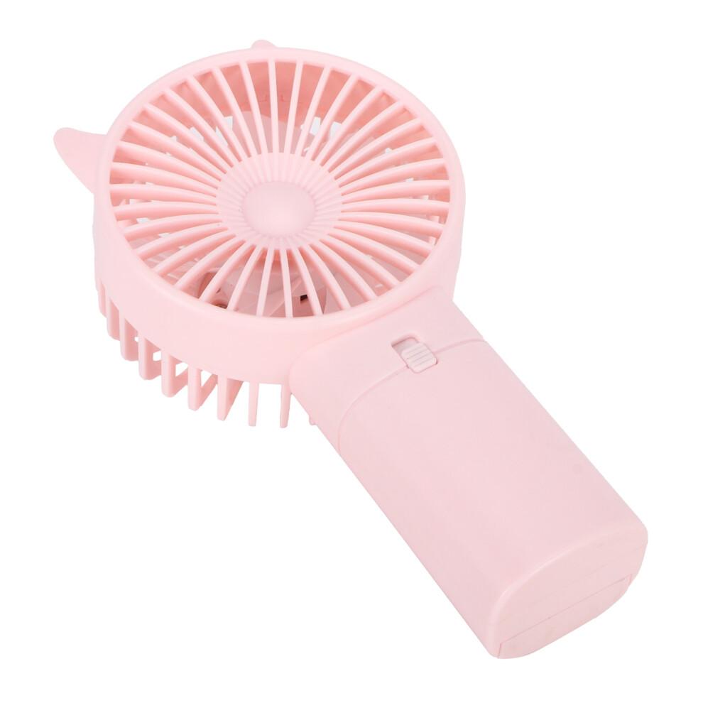 Mini Pink Handheld Fan – Portable, Quiet, 15x8x4cm