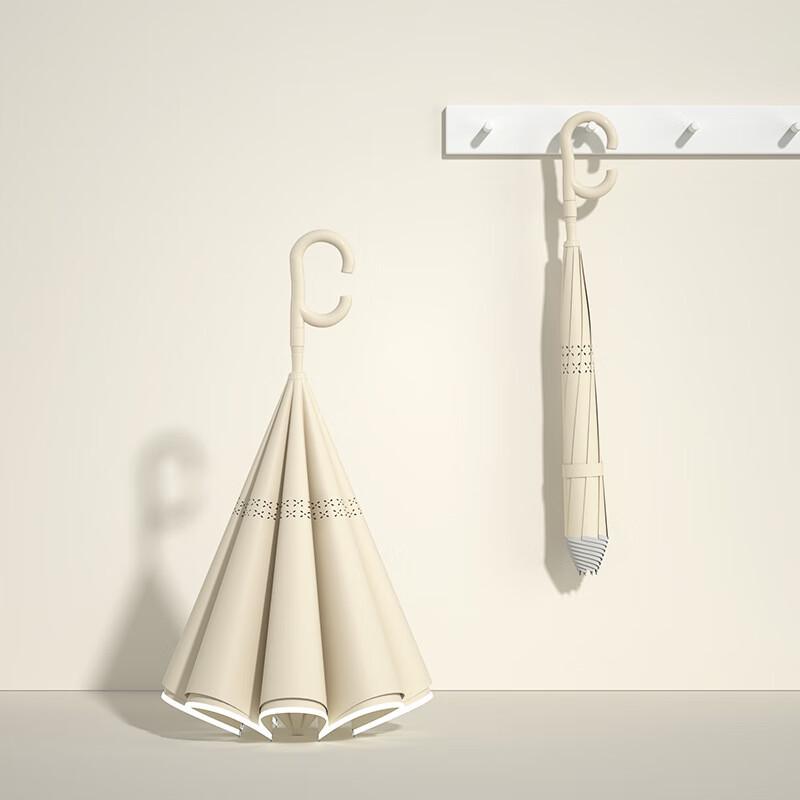 PALONY Hands-Free Reverse Windproof Straight Umbrella