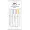 Zebra Highlighter Mildliner Soft Mild 5 Color Set WKT7-5C-YC