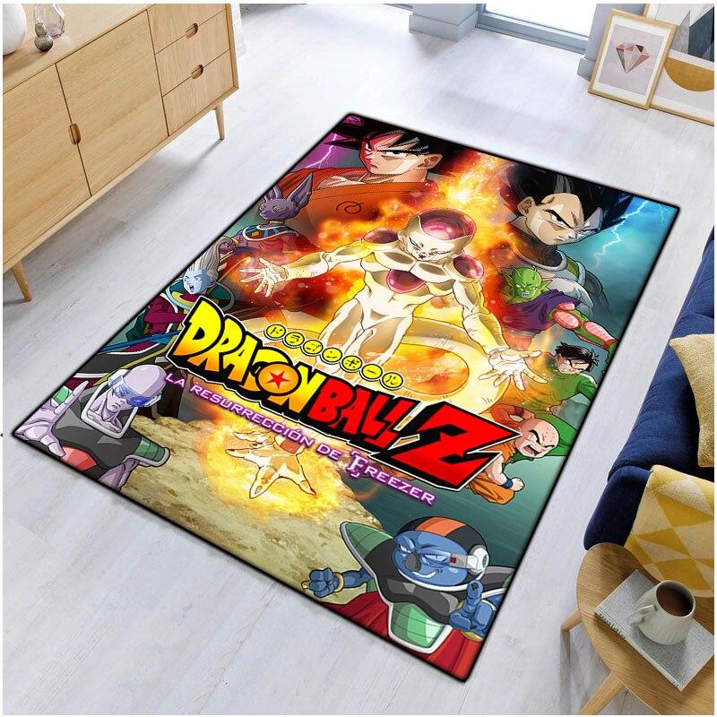 Multi Functional Cartoon Flannel Soft Home Living Room Japanese Cartoon Game Bathroom Kitchen Doormat Anti-skid Carpet.