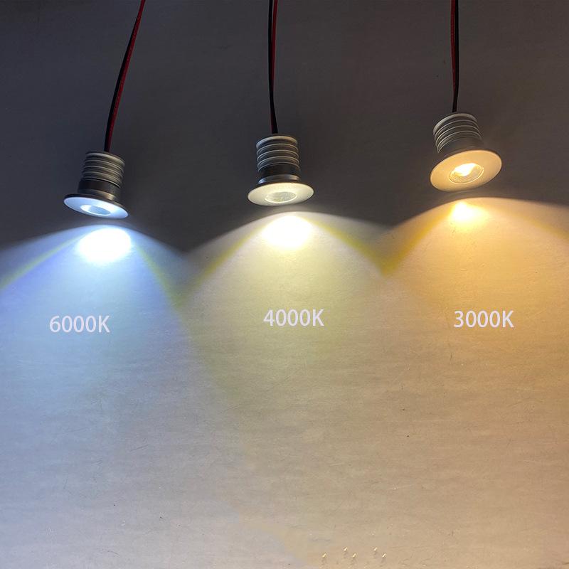 1W Mini LED Spotlight, 12V, Starry Sky Display Light for Jewelry Cases