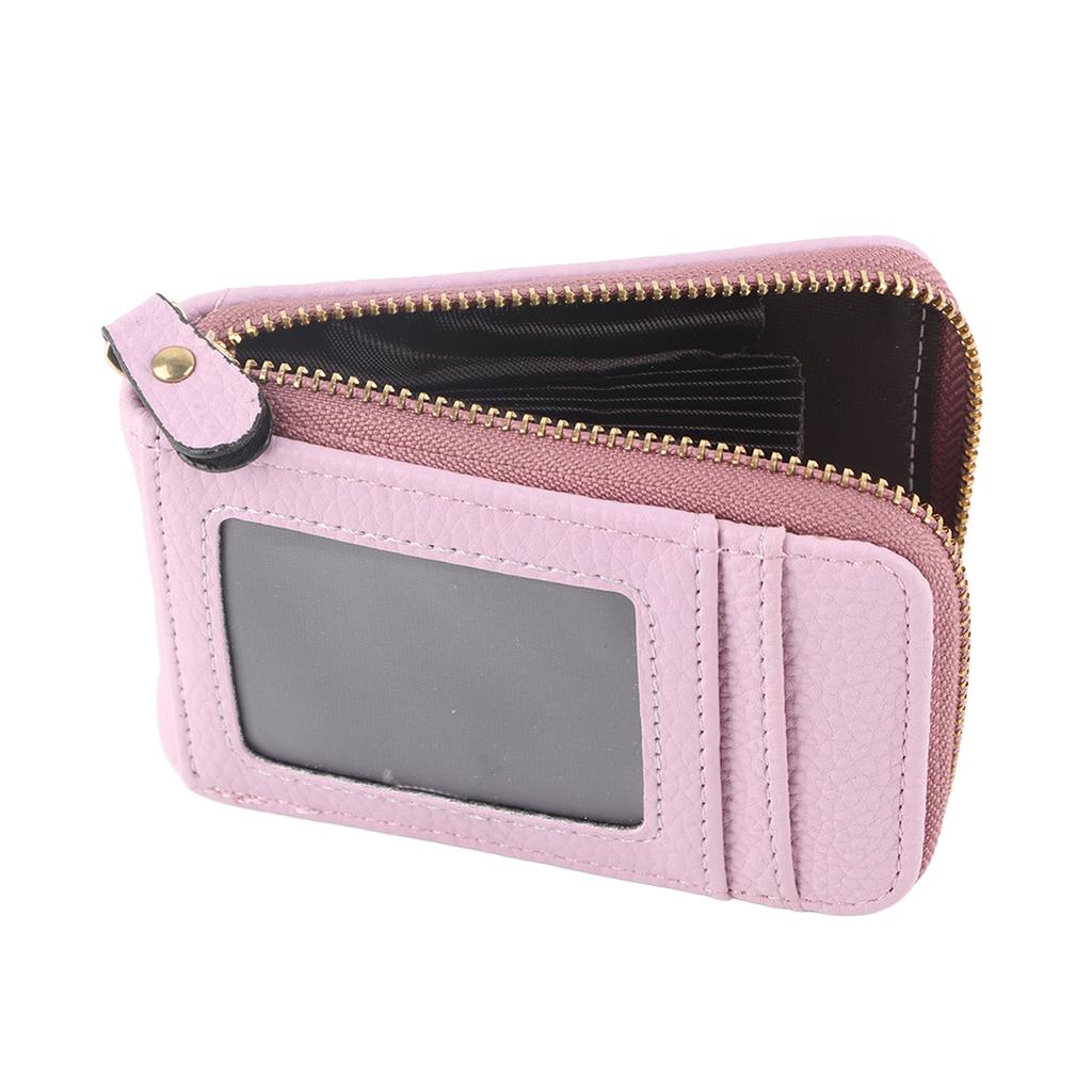 Kreditkartenetui mit Reißverschluss Modisches Mini-Tragbares Antimagnetisches ID-Kartenhalter-Portemonnaie