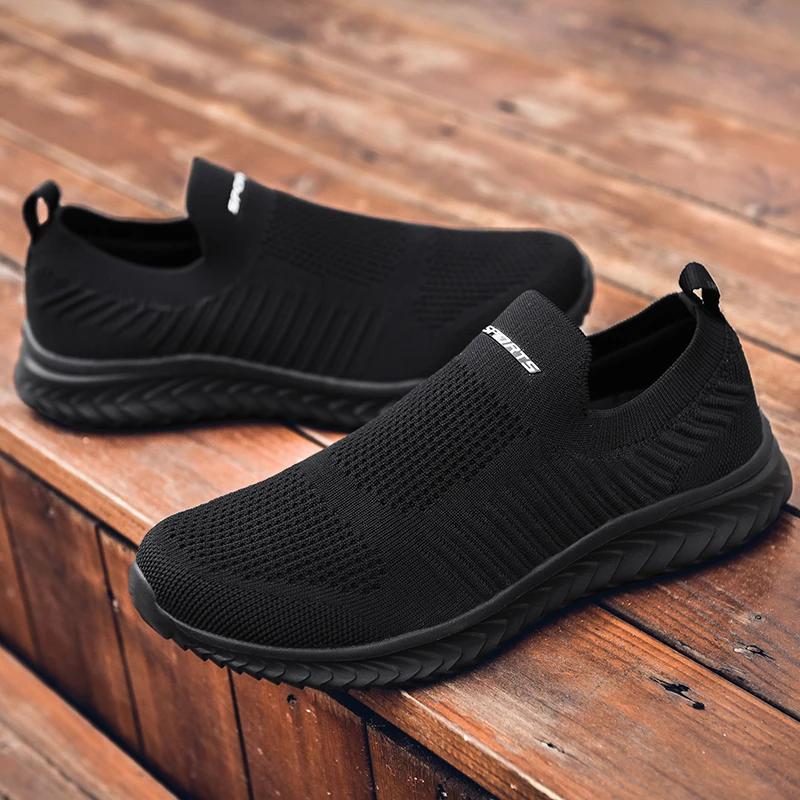 Men Women Shoes Mesh Men Shoes Lightweight Comfortable Men'S Sneakers  Autumn Fashion Slip On Flats Couple  Shoes Loafers