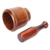 Resin Mortar Pestle Set Wooden Grinding Bowl Household Kitchen Manual Garlic Ginger Spices Grinder Mortar Pestle Set