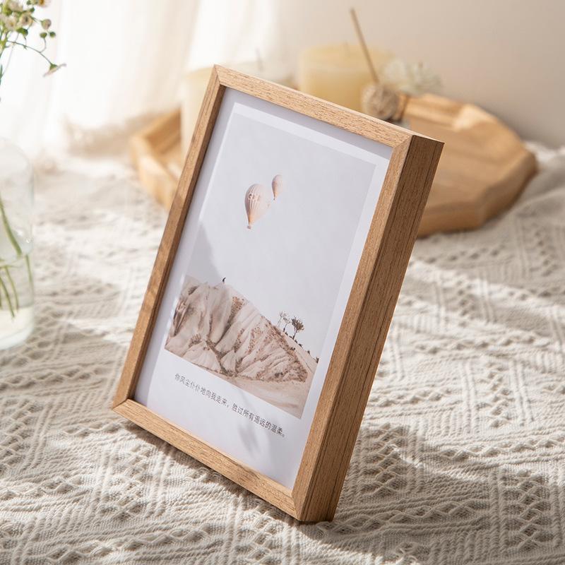 Three-dimensional Frame Desktop Ornament Simple Creative Photo Frame for Table Solid Wood Picture Frame