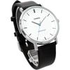 Casio MTP-VT04L-7E Quartz Men's Watch White Black Leather Band International Model