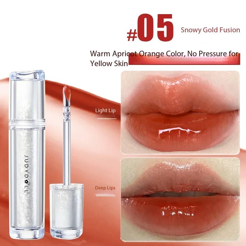 

Judydoll Lip Glaze Lip Plumber Clear Lipgloss Nutritious Long Lasting Vitamin Mirror Glow Hydrating Liquid Lipsitck 05