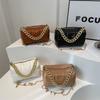 Elegant Square Pu Chain Shoulder Bag For Women Stylish Casual 2024 Trendy Design