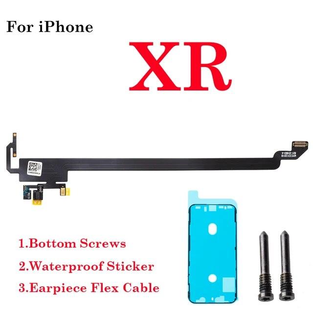 Função de reconhecimento facial fone de ouvido sensor de luz proximidade alto-falante cabo flexível para iphone x xr xs max 11 12 pro max sem alto-falante