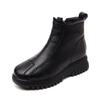 Autumn and winter new thick-soled heightened velvet thickened Martin boots versatile warm middle-aged mother cotton shoes