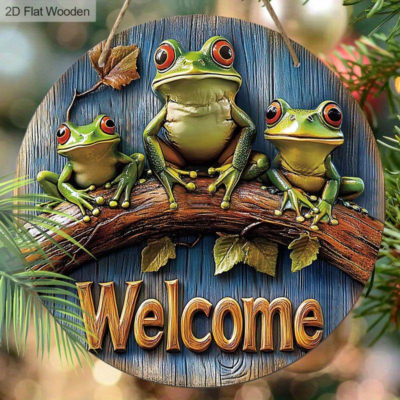 2D Flat Wooden Hanging Decorative Signs, Family Wall or Door Decoration, Garden Decoration, Housewarming Gifts for Friends