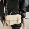 2025 new Mori cute simplicity hand shoulder messenger bag carrying foreign style small bag women's hand small square bag