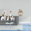 Family And Abstract Couple Resin Sculptures Creative Animal Human Figurines for Living Room