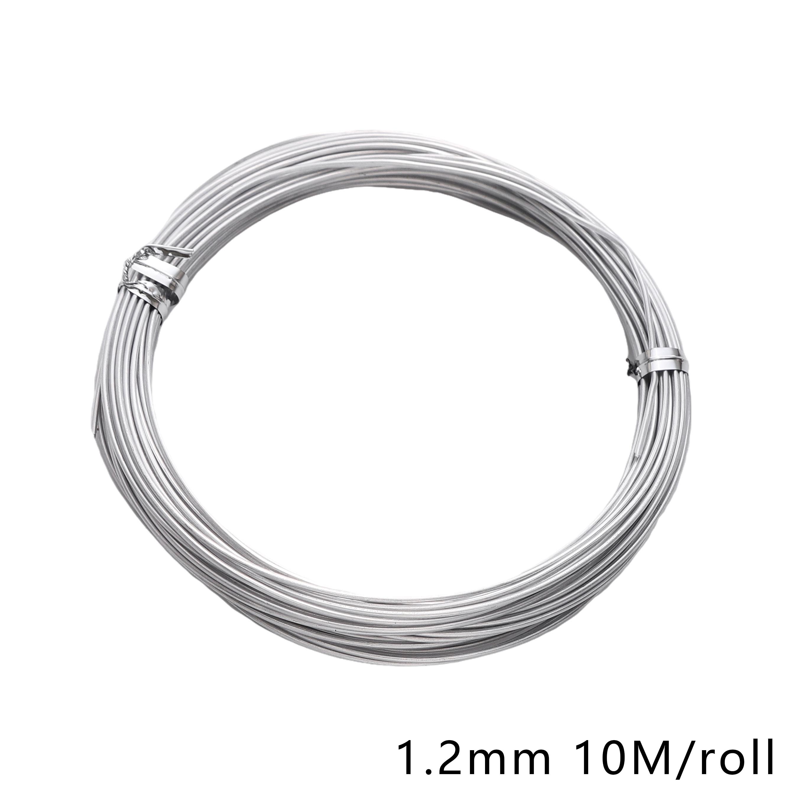 

5-10 м алюминиевая проволока грубость шнур бисерная проволока DIY ремесло изготовление ювелирных изделий шнур струна аксессуары 1.2mm 10M