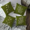 Plant Pillow Cover Leaves Cushion Covers Farmhouse Cushion Cover for Home Sofa On The Pillows Decorative Custom