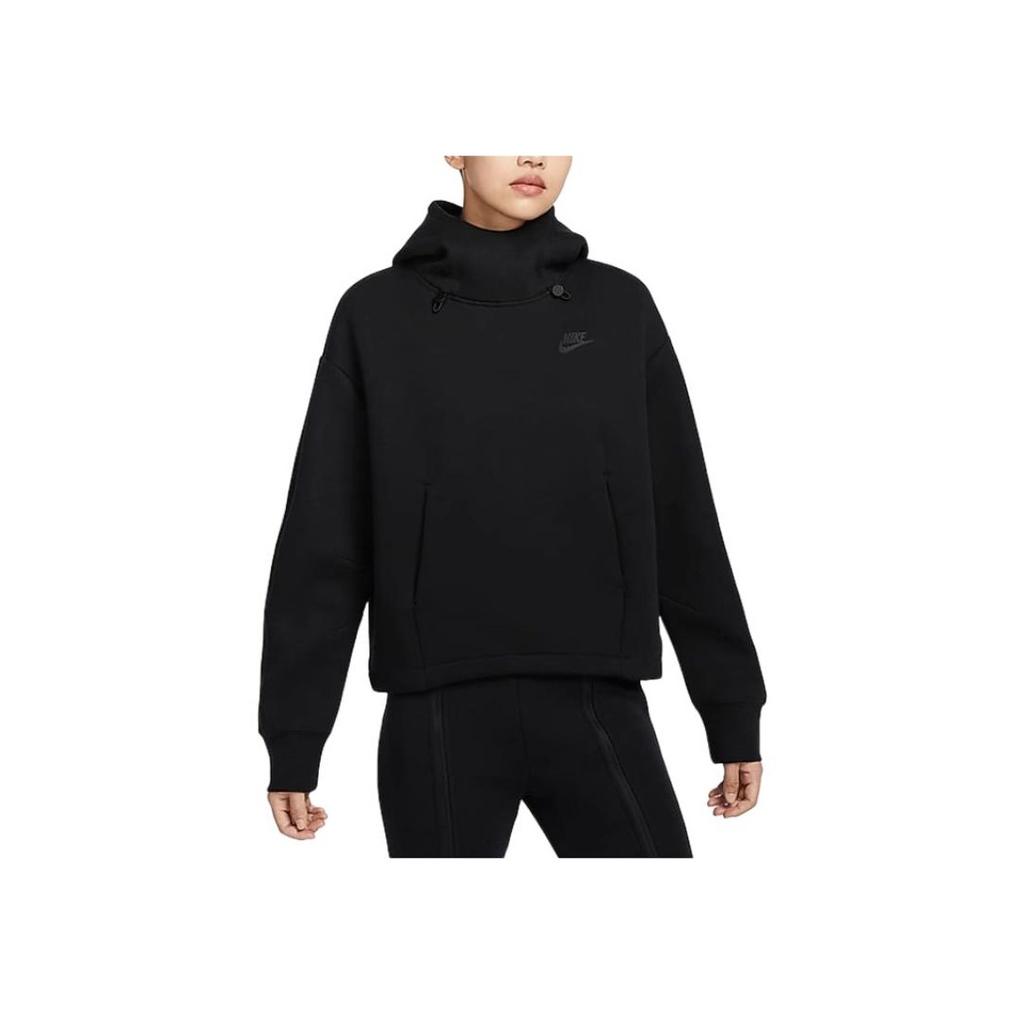 black nike tech hoodie women's
