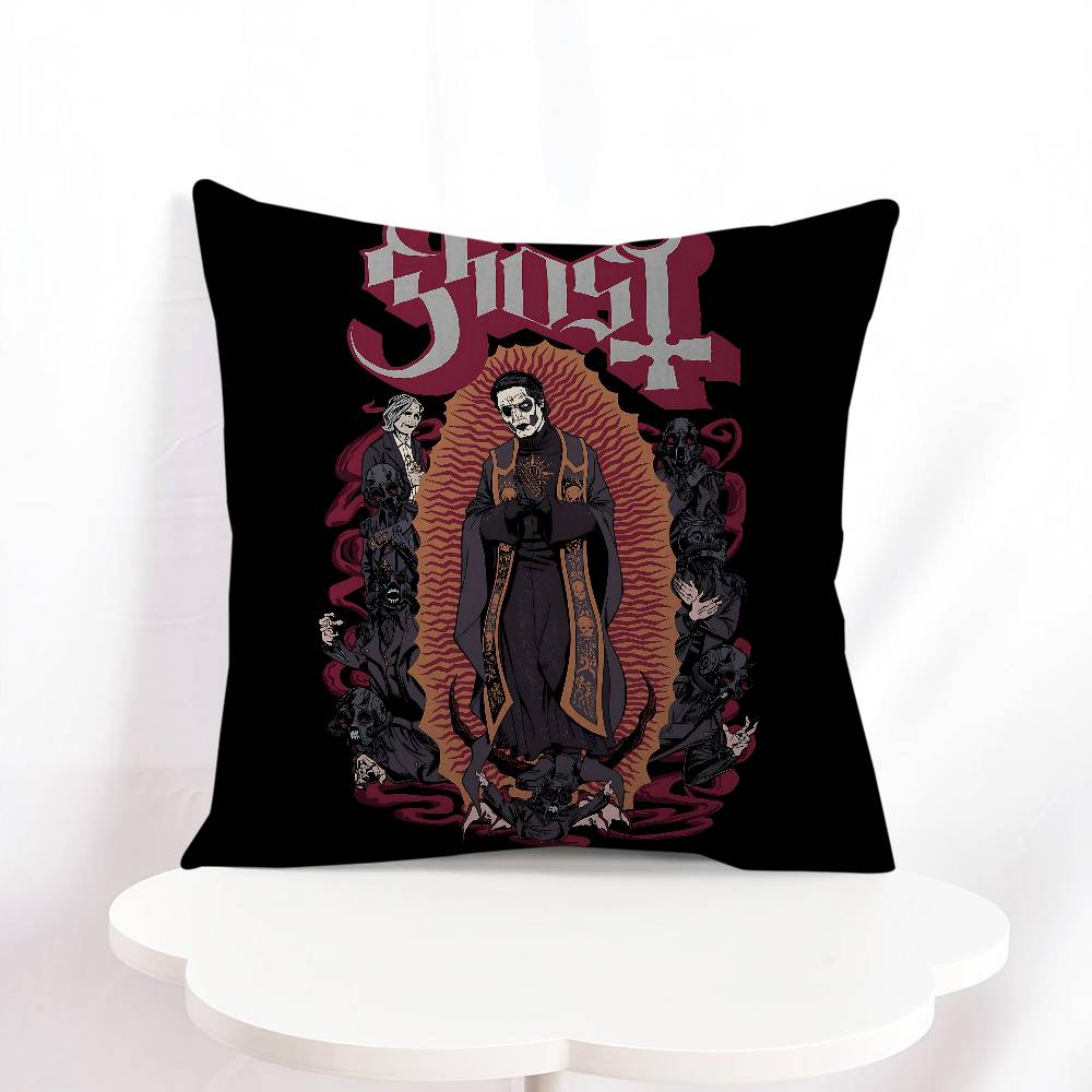 G-Ghost Band Tecknad Kudde Anime Kudde Soffa Säng Huvudkudde Överdrag Kuddfodral 45x45 Cm Mode