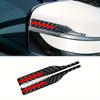 2pcs Rearview Mirror Protective Stickers, Scratch Resistant Decal Decoration, Carbon Fiber Material