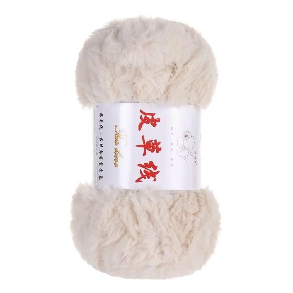 Warm Yarn 100g Roll Faux Fur Yarn Thick Yarn Anti-Pilling Cashmere Yarn Solid Color Soft Material Mink Wool Yarn Sweater Making