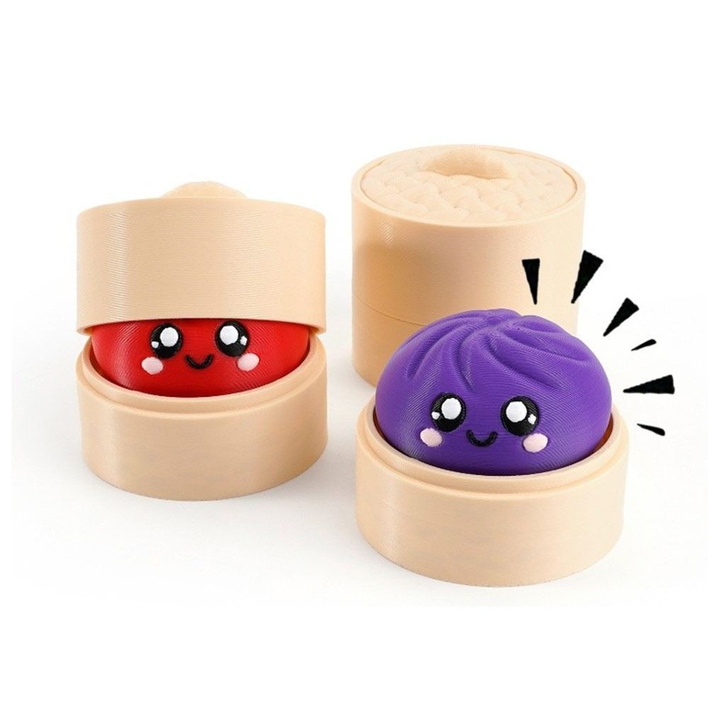Multiple Gradient Colors Dumplings Blind Box Toy Luminous Baozi Fidget Button Toy  Home Decoration