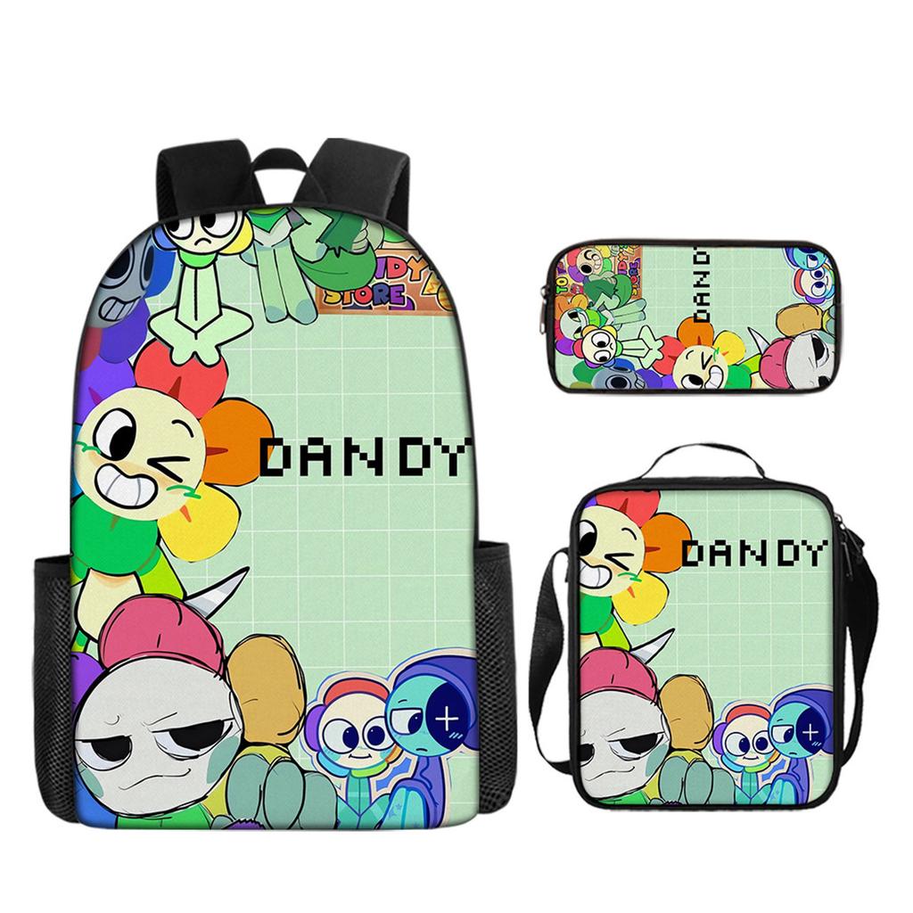 Rucsac Rucsac Imprimat Geantă Crossbody Etui pentru Creioane Set de Trei Piese