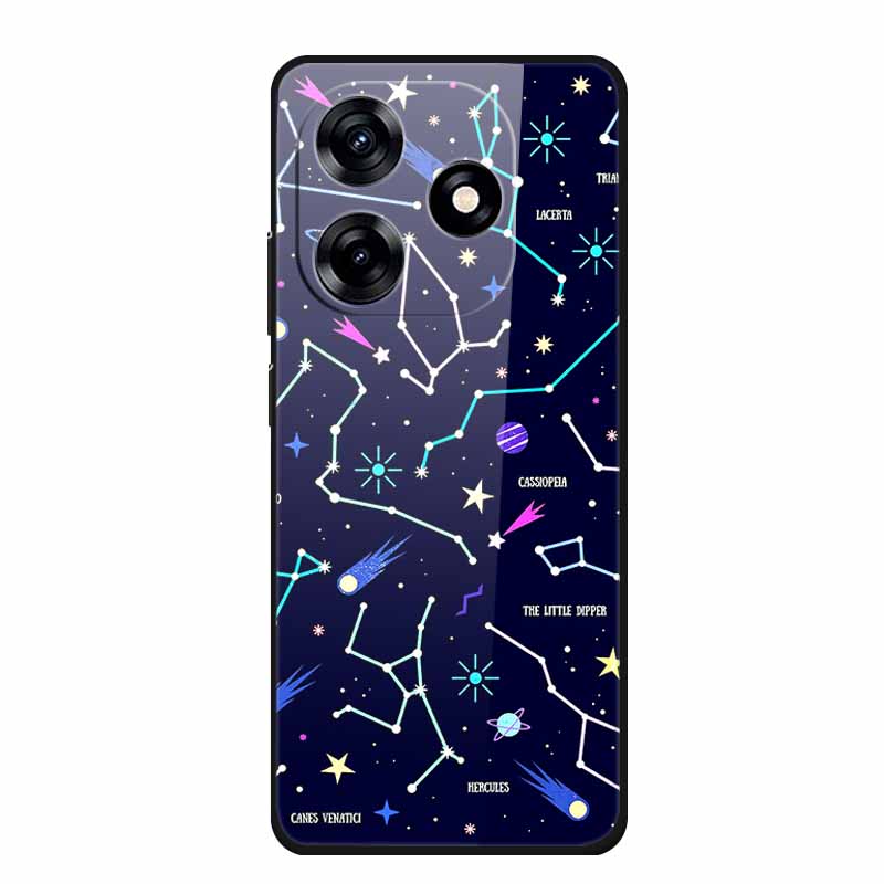 Glass Back Cover For Honor X5c Plus Case Coque Hard Tempered Glass Case For Honor Play 10A X5c Plus Phone Case Cover Soft Bumper