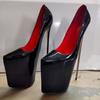 Crossdresser Stilettos Sexy 30cm Ultra Thin High Heels Pointed Toe Shoes Woman Waterproof 12 Inches Pumps Zapatos Mujer Big Size