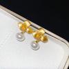 French Flower Pearl Earrings Elegant Irregular Drop Earrings Temperament Charm Earrings Vacation Party Jewelry For Women