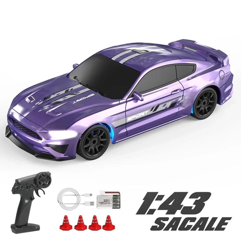 Rc Cars Mini Racing Car 1/43 2.4G Remote Controlled Car 4Wd Drive Drifting Radio Control Full-Scale Drift Vehicles Electric Toys