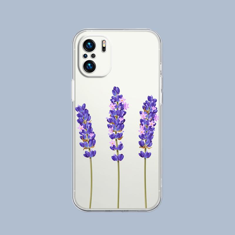 Sunflower Flower Lavender Purple Phone Case For Xiaomi Redmi Note 15 14 5G 13 12 10 11 Pro Plus 4G 14C 13C 12C Soft Gift Cover