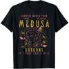 La Sguardo Femminile Medusa Band Logorata _ T-Shirt Tour Mondiale della Dea(1)