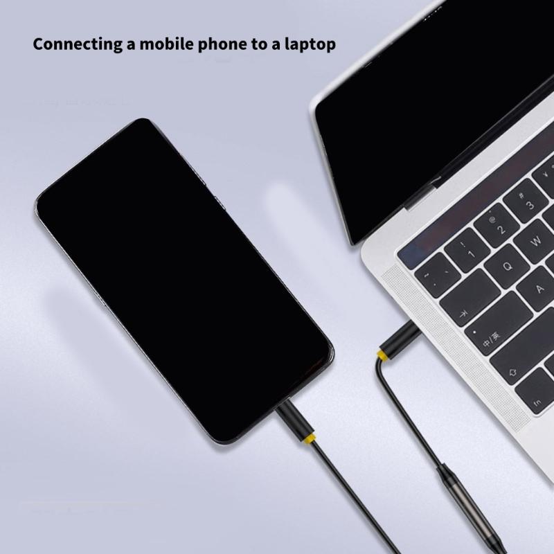 3.5mm to 3.5mm Auditory Cable Bidirectional Recording For Headphones and Smartphones Seamlessly Music Experience