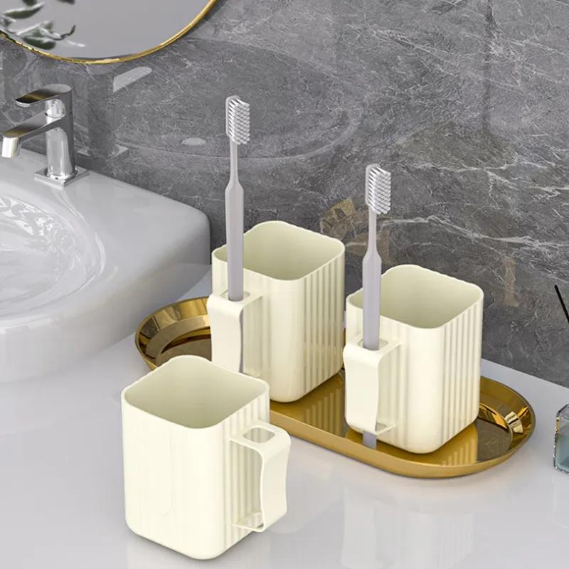 New Design High Beauty Toothbrush Cups For Home Couples Milk White Toothbrush Cups Toilet Cups Children'S Teeth Cups Toothbridge Cups Storage Cups