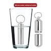 1-4 Stück Wasserdichte Aluminium Pillendose Schlüsselanhänger Karabiner Medikamentenbehälter Behälter Flaschenhalter Outdoor Pillenbox Pillendose Anhänger