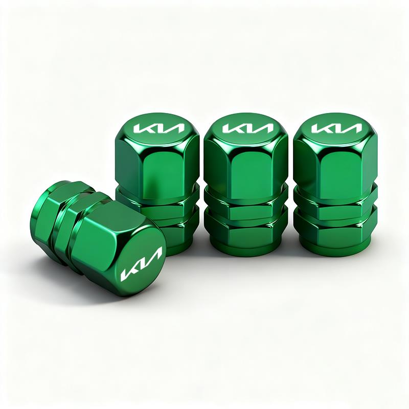 AABFO1 Car Wheel Tire Valve Stem Cover Dustproof Cap Accessories For KIA EV6 Stinger RIO Sorento Picanto Ceed Borrego Syros K4 K5 K8 K9
