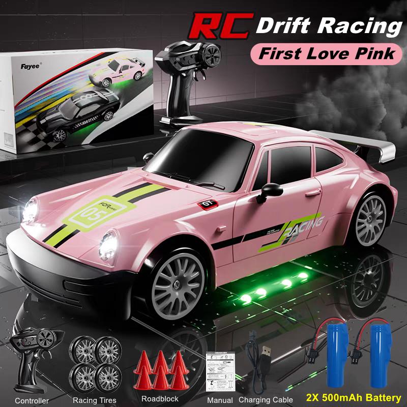 Rc Drift Car Remote Control Race Cars With Led Lights Professional High Speed 4x4 Racing Vehicle Model Toys Gifts For Kids