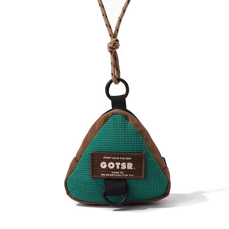 Triangle Neck Pouch - Creative Streetwear Coin Purse and Crossbody Bag for Students