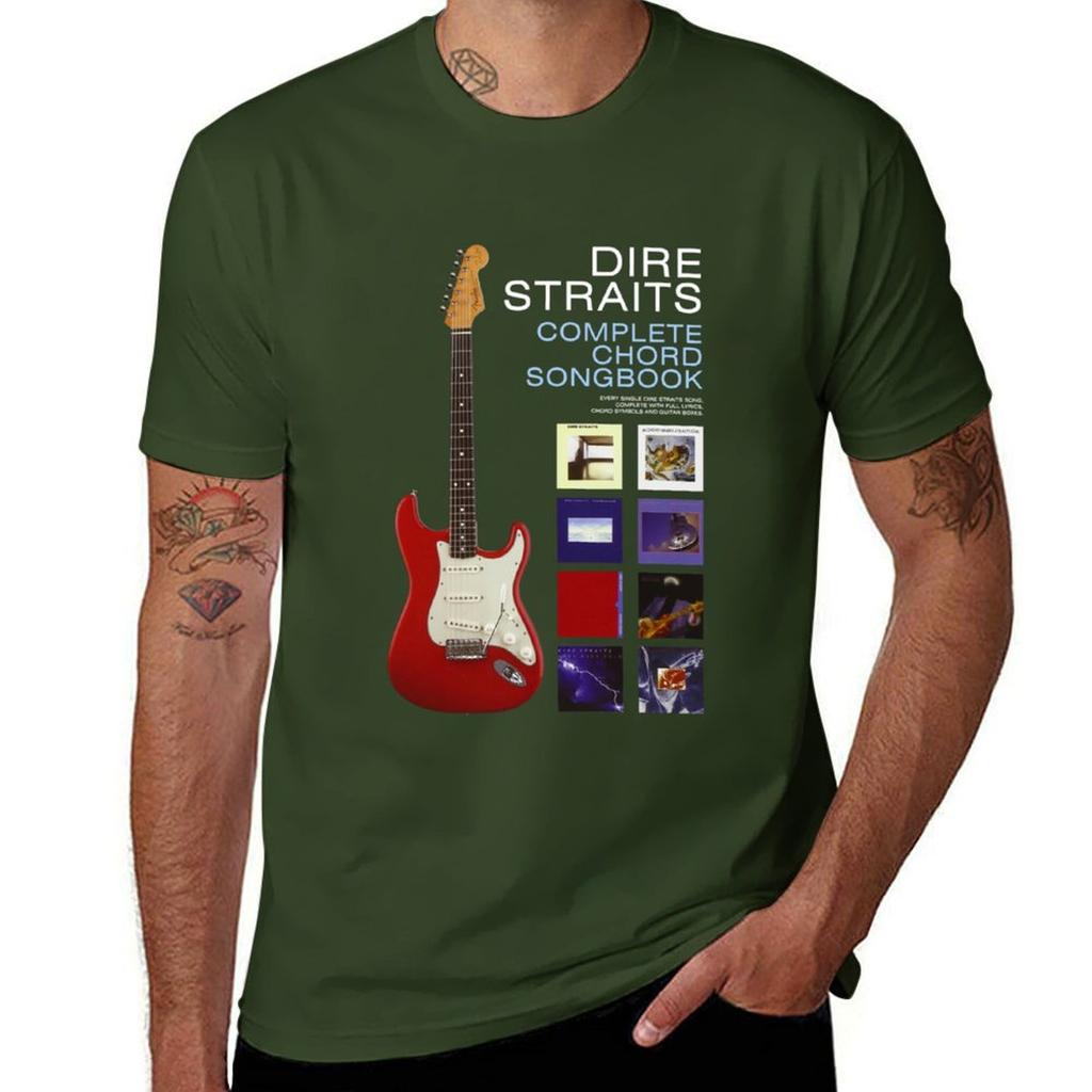 Cancionero Completo De Acordes De Dire Straits Camiseta Clásica T-Shirt Customizeds Hippie Clothes Men T Shirt