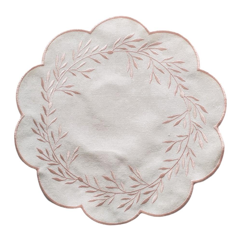 Thickened Insulation Table Mat Wear-resistant Tabletop Protector Flower Coasters  Dining Table розовый