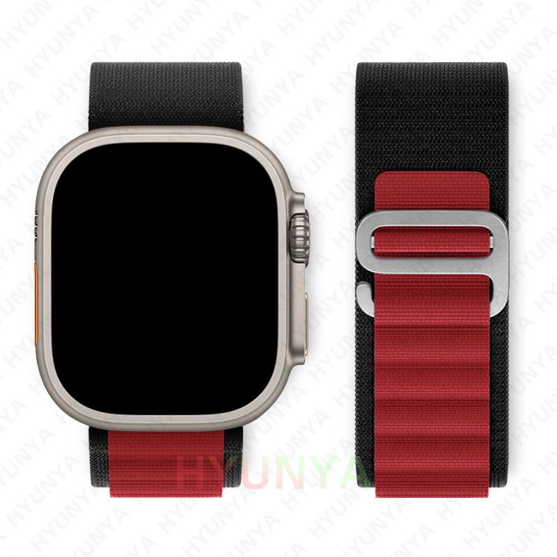 Alpine Λουράκι για Apple Watch Band Σειρά 10 9 8 7 SE Ultra 2 41mm 42mm 45mm 46mm 49mm 40mm 44mm IWatch Correa Λουράκι Ρολόι Βραχιόλι