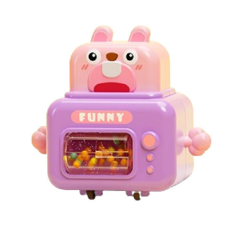Adorable Cartoon Animal Push And Go Car With Pressable Head And Sound Rattle