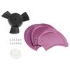 Home Use 16 Inch 36cm Aluminum Fan Blades Lightweight Aluminum Low Noise Nut Cover Included High Temperature Resistance
