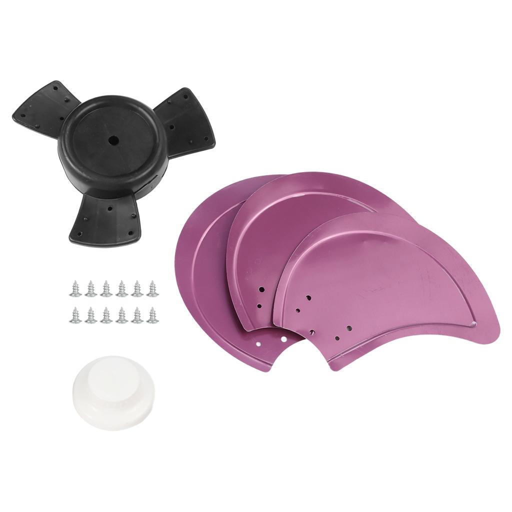 Home Use 16 Inch 36cm Aluminum Fan Blades Lightweight Aluminum Low Noise Nut Cover Included High Temperature Resistance