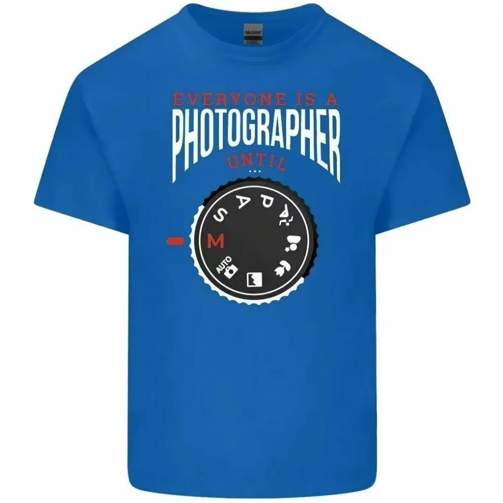 Everyone's a Photographer Until Manual Men's Funny T-Shirt Photography Camera